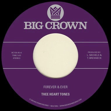THEE HEART TONES - FOREVER & EVER Vinyl 7"