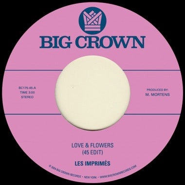 LES IMPRIMES - LOVE & FLOWERS (45 EDIT) Vinyl 7"