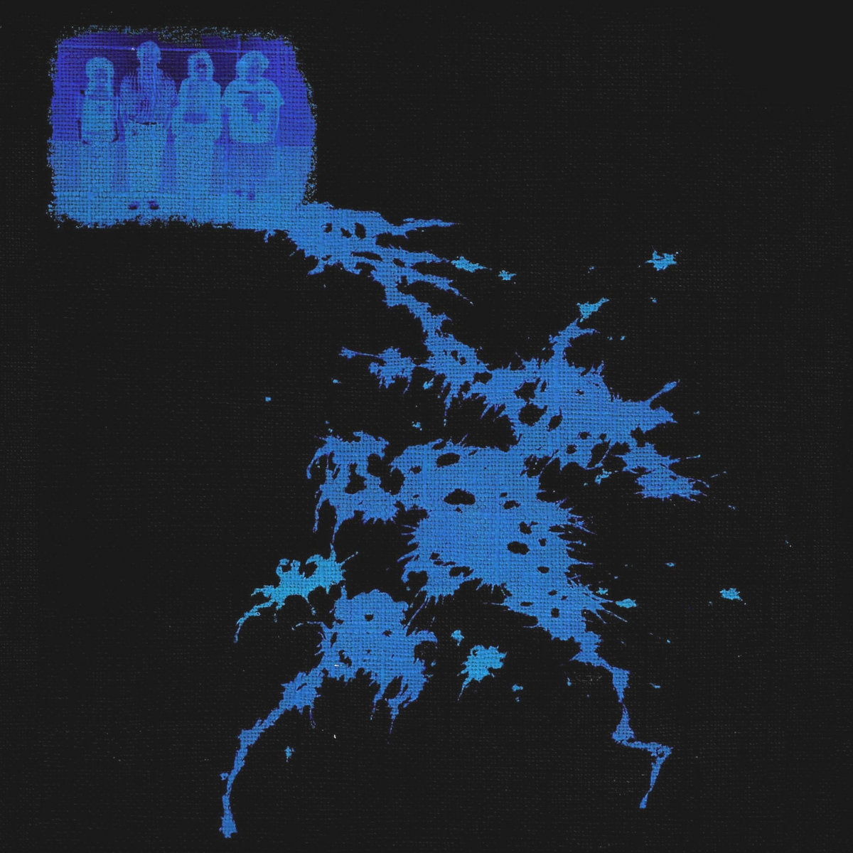 CLAY BIRDS - BLED OUT AND PAINTED BLUE