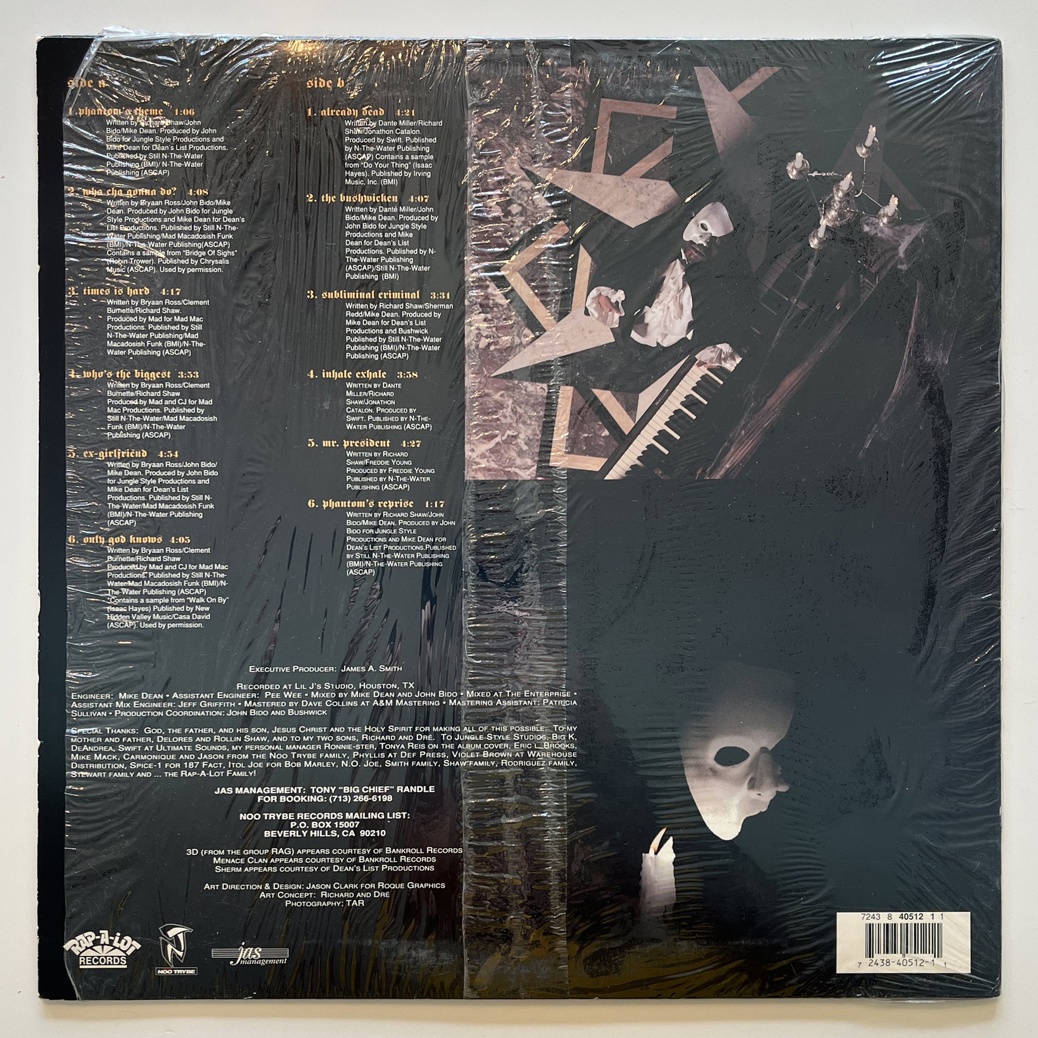 USED VINYL:  BUSHWICK BILL - PHANTOM OF THE RAPRA LP
