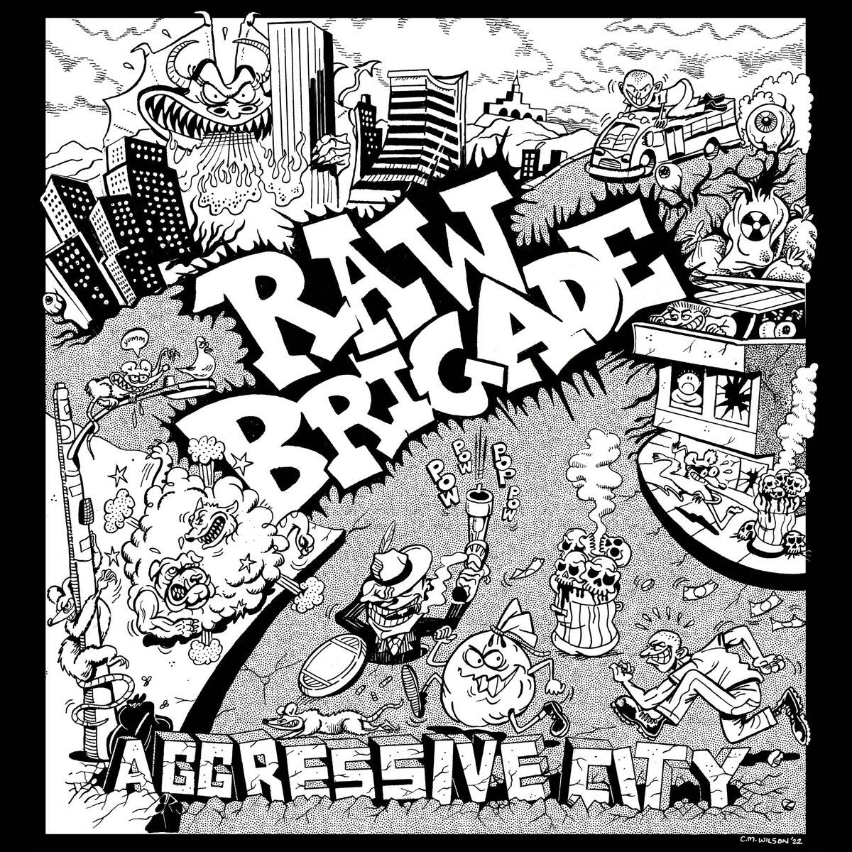 RAW BRIGADE - AGGRESSIVE CITY Vinyl LP