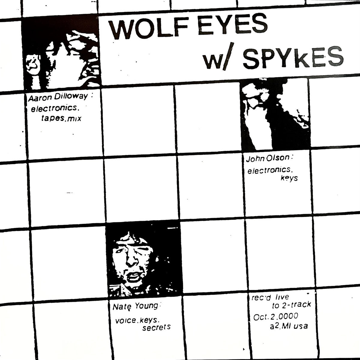 WOLF EYES W/ SPYKES - WOLF EYES W/ SPYKES Vinyl LP