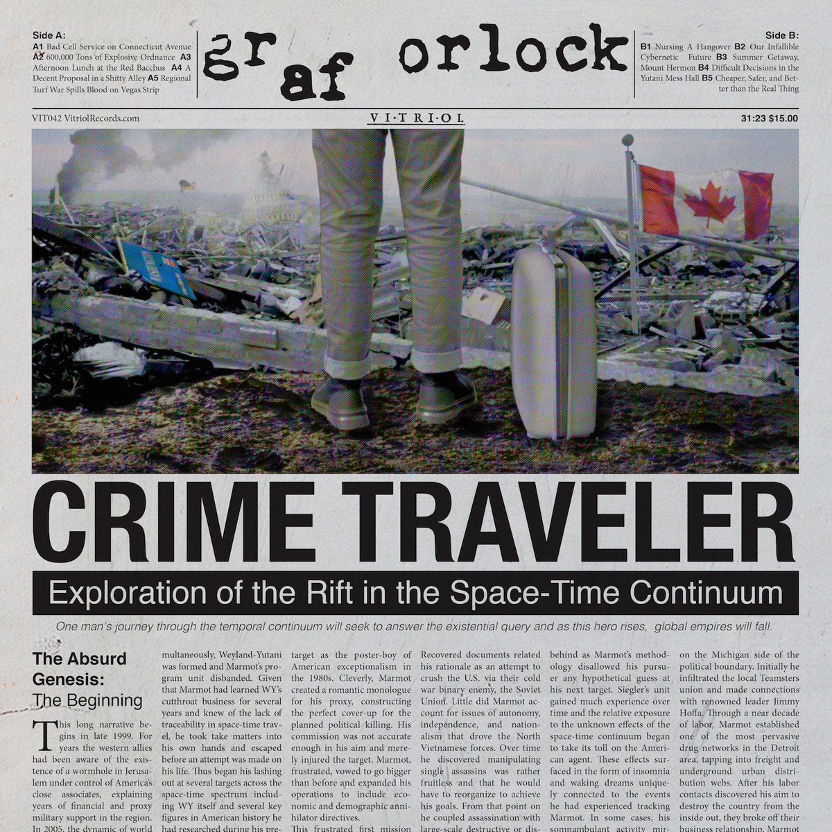 GRAF ORLOCK - CRIME TRAVELER Vinyl LP