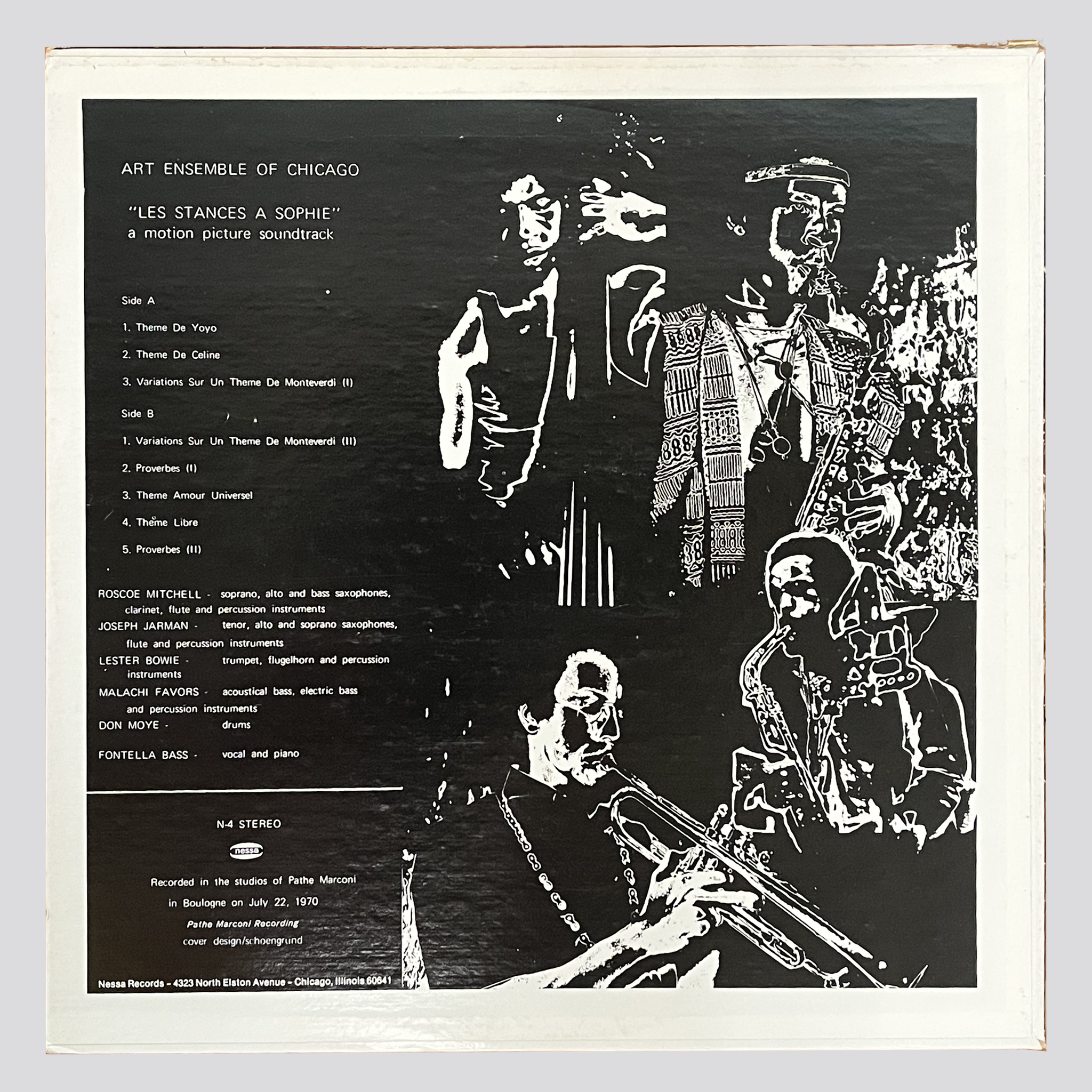 USED VINYL: ART ENSEMBLE OF CHICAGO - LES STANCES A SOPHIE LP