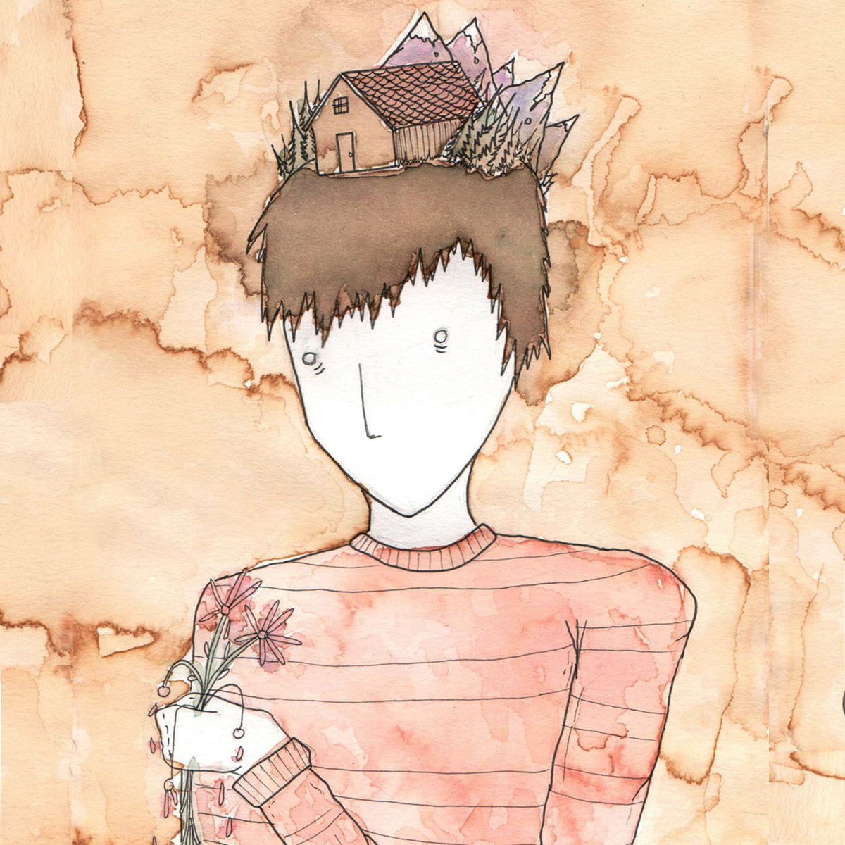 FLOWERS TAPED TO PENS - FLOWERS TAPED TO PENS