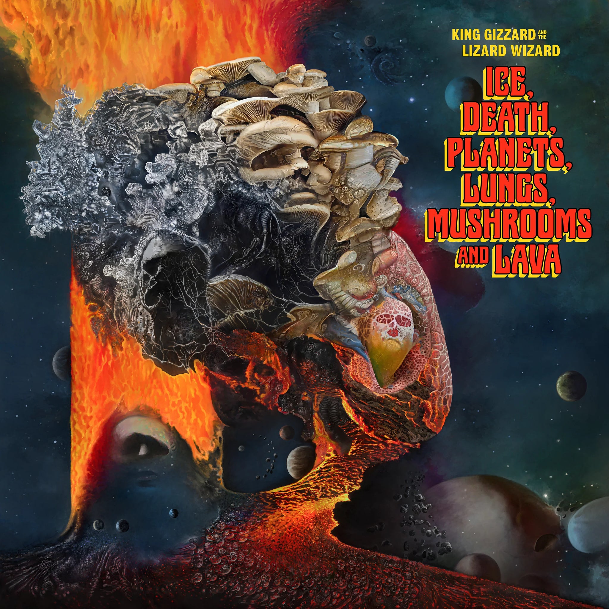 KING GIZZARD AND THE LIZARD WIZARD - ICE, DEATH, PLANETS, LUNGS, MUSHROOMS, AND LAVA Vinyl 2XLP