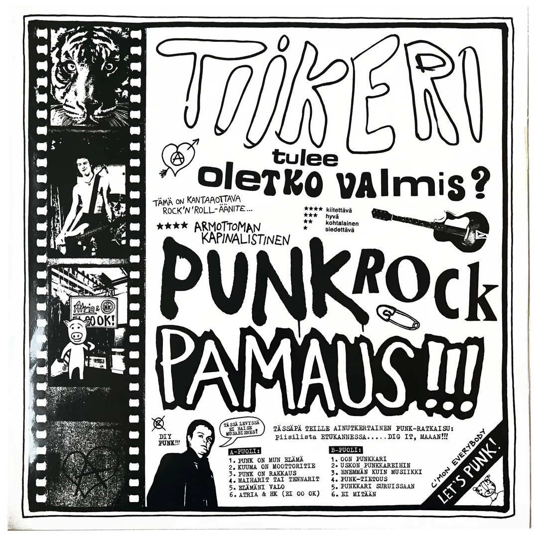 TIIKERI - PUNK ROCK PAMAUS!!! Vinyl LP