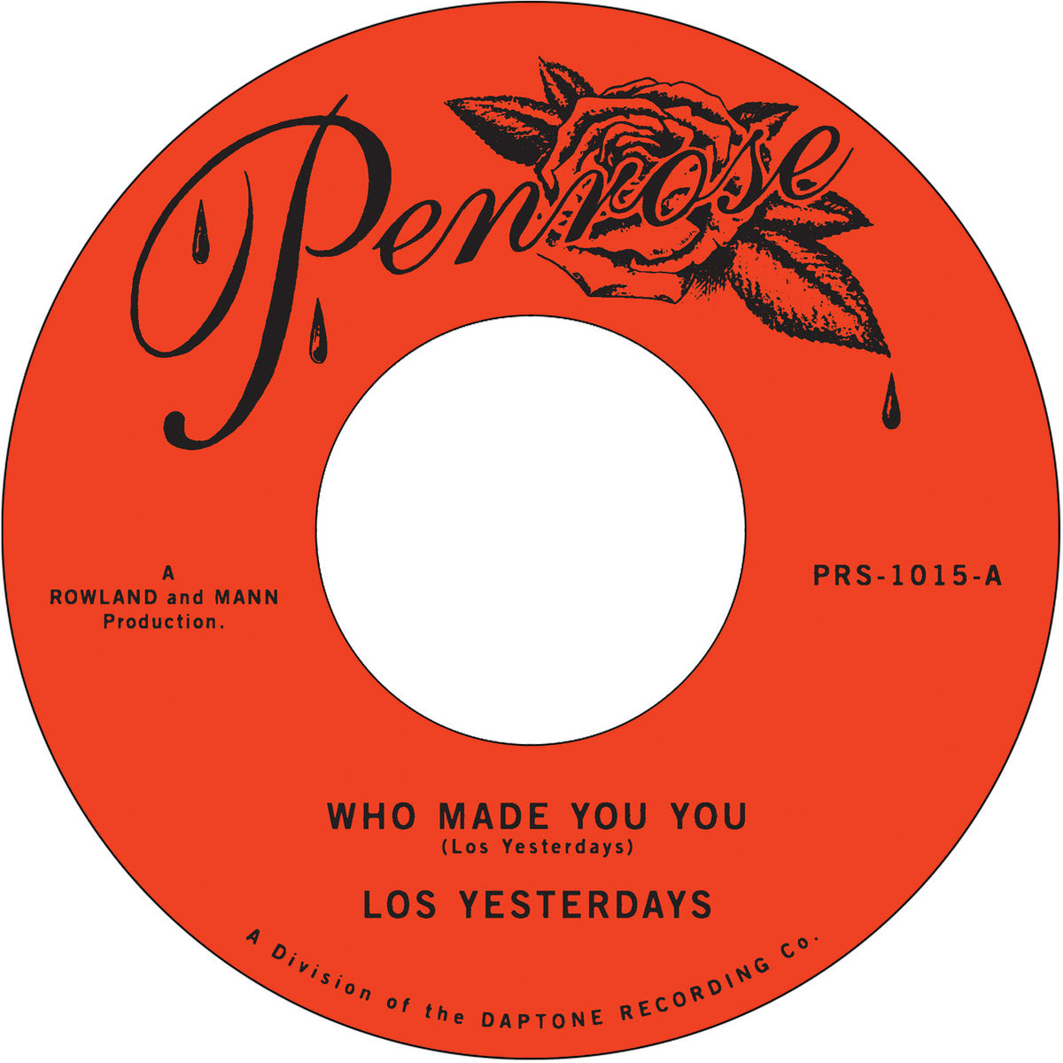 LOS YESTERDAYS - WHO MADE YOU YOU b/w LOUIE LOUIE Vinyl 7"