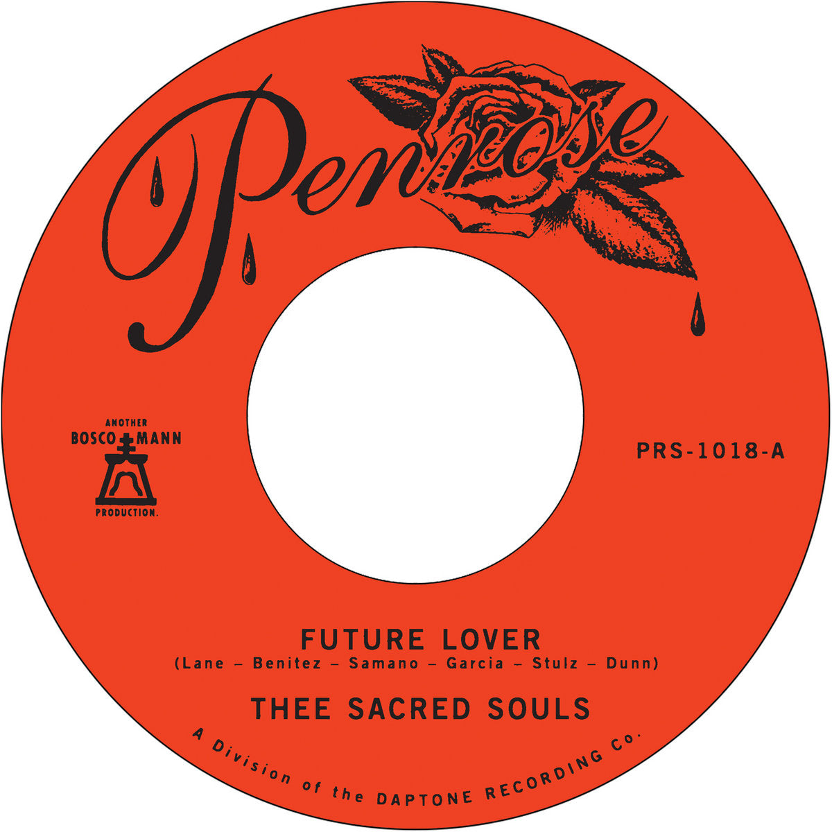 THEE SACRED SOULS - FUTURE LOVER b/w FOR NOW Vinyl 7"