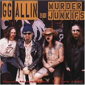 GG ALLIN & THE MURDER JUNKIES - TERROR IN AMERICA Colored Vinyl LP
