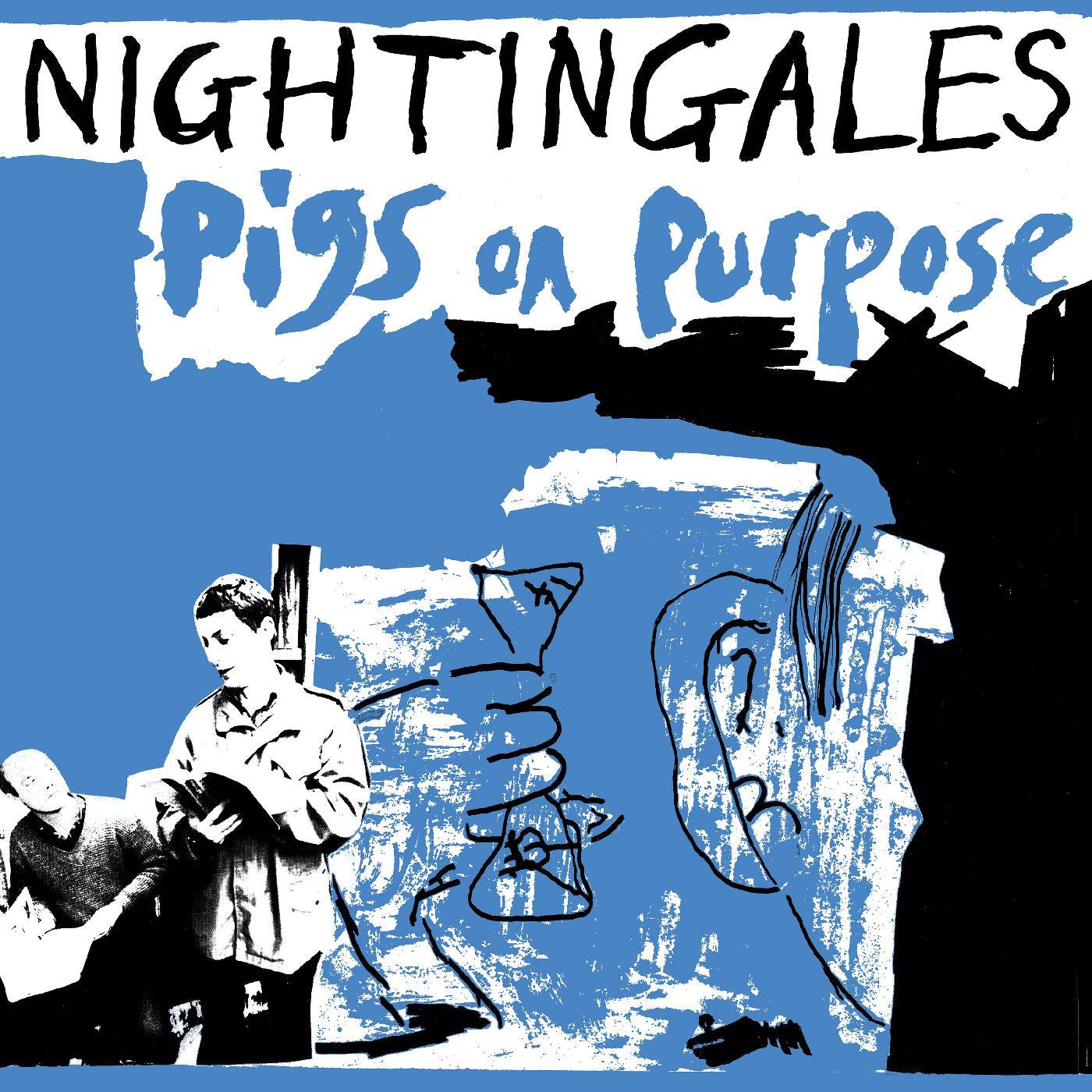 NIGHTINGALES - PIGS ON PURPOSE (Blue Vinyl) 2xLP