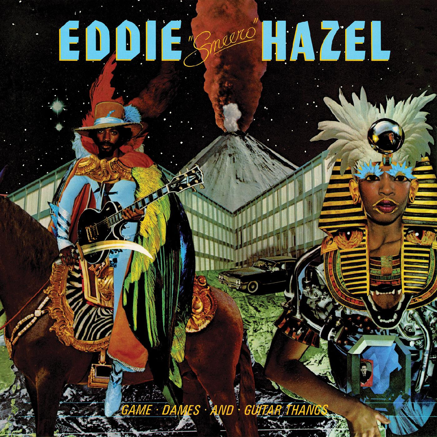 EDDIE HAZEL - GAMES, DAMES & GUITAR THANGS (Blue Vinyl) LP