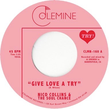 THE SOUL CHANCE - GIVE LOVE A TRY Vinyl 7"
