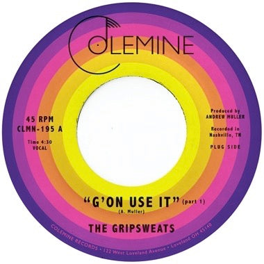 GRIPSWEATS , THE - G'ON USE IT (Yellow Vinyl) 7"