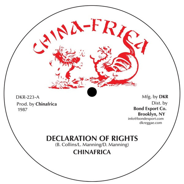 CHINAFRICA - DECLARATION OF RIGHTS Vinyl 12"