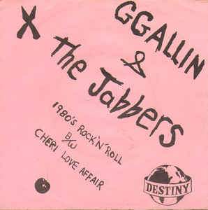 GG ALLIN & THE JABBERS - 1980'S ROCK N ROLL Vinyl 7"