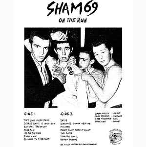 SHAM 69 - ON THE RUN Vinyl LP