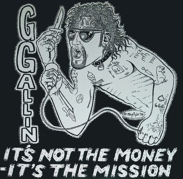 GG ALLIN - IT'S NOT THE MONEY IT'S THE MISSION Vinyl 7"