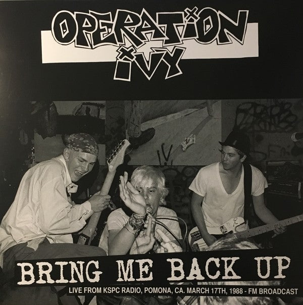 OPERATION IVY - BRING ME BACK UP Vinyl LP