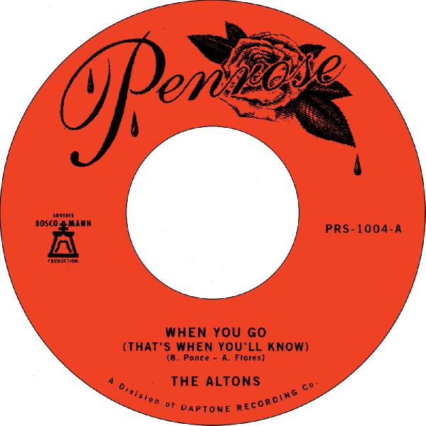 THE ALTONS - WHEN YOU GO Vinyl 7"