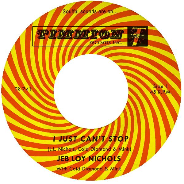 JEB LOY NICHOLS - I JUST CAN'T STOP Vinyl 7"
