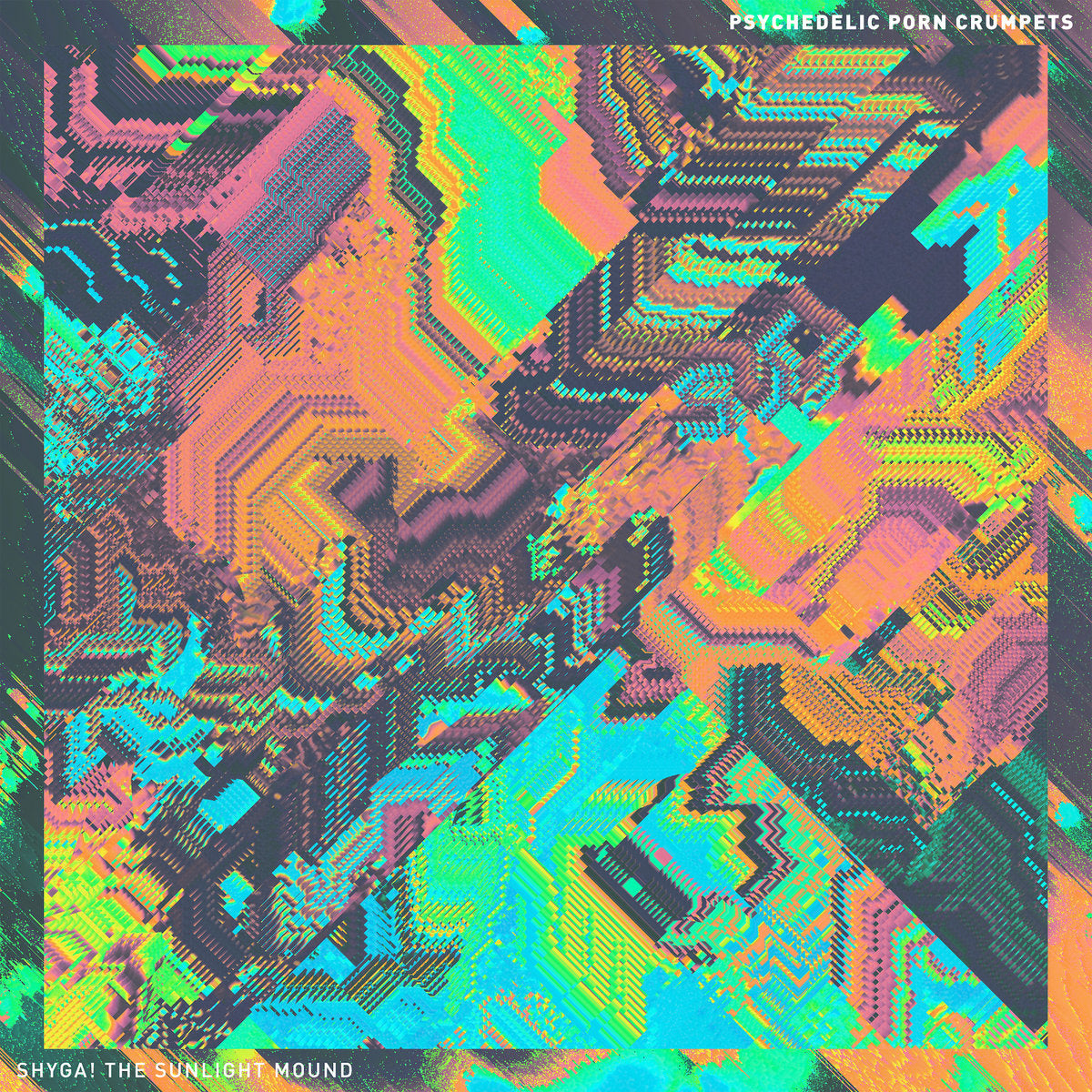 PSYCHEDELIC PORN CRUMPETS - SHYGA! THE SUNLIGHT MOUND Blue / Yellow / Pink Splatter Vinyl LP