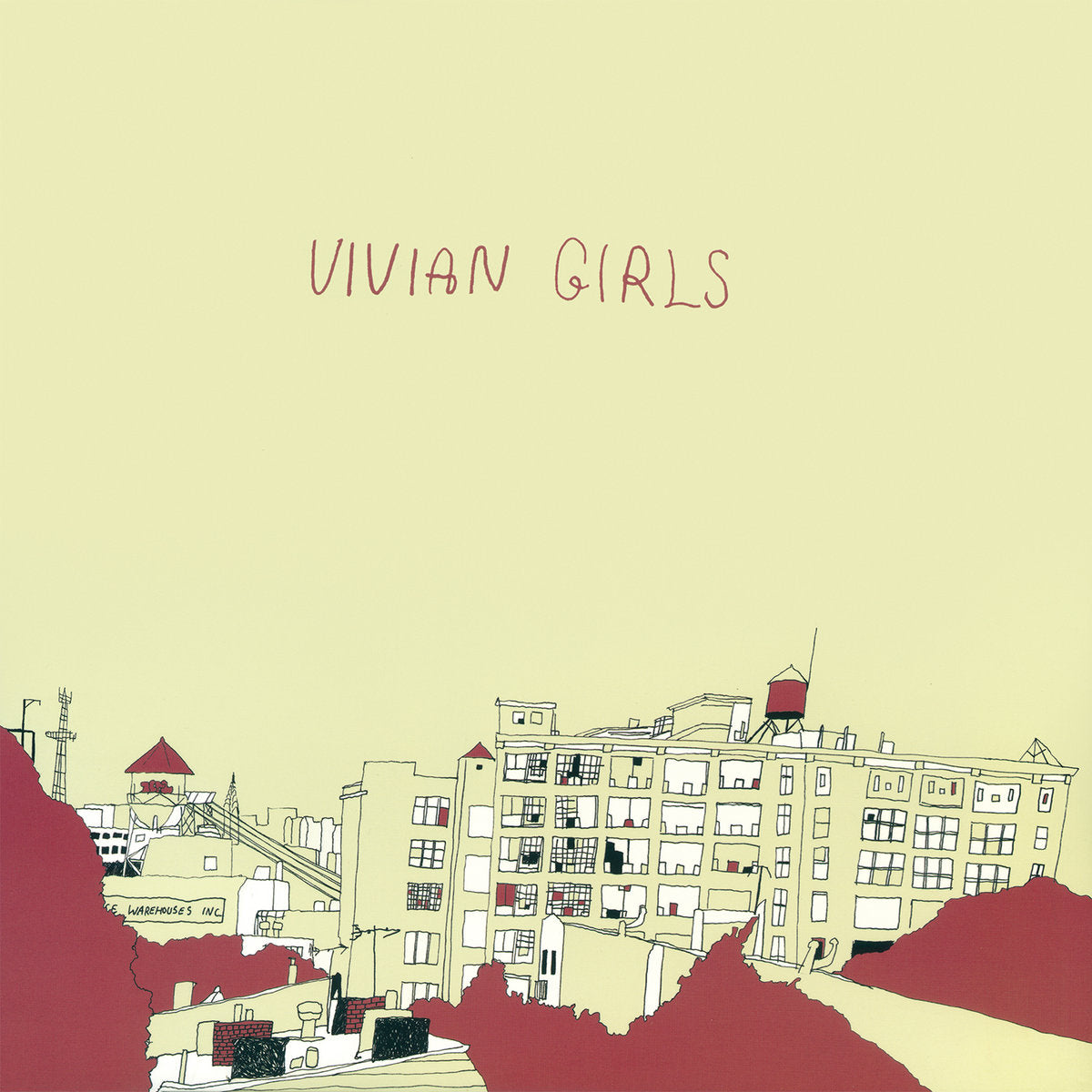 VIVIAN GIRLS - VIVIAN GIRLS (Half & Half Cream / Maroon Vinyl) LP