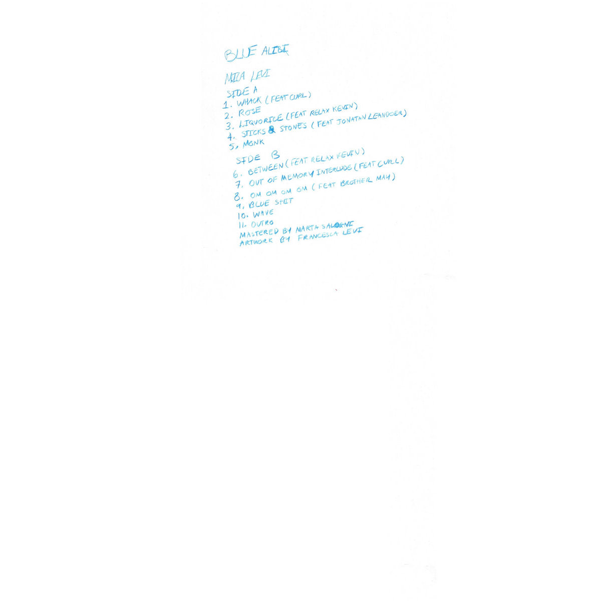 MICA LEVI - BLUE ALIBI Vinyl LP