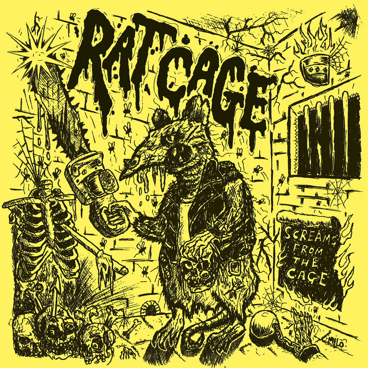 RAT CAGE - SCREAMS FROM THE CAGE Vinyl LP