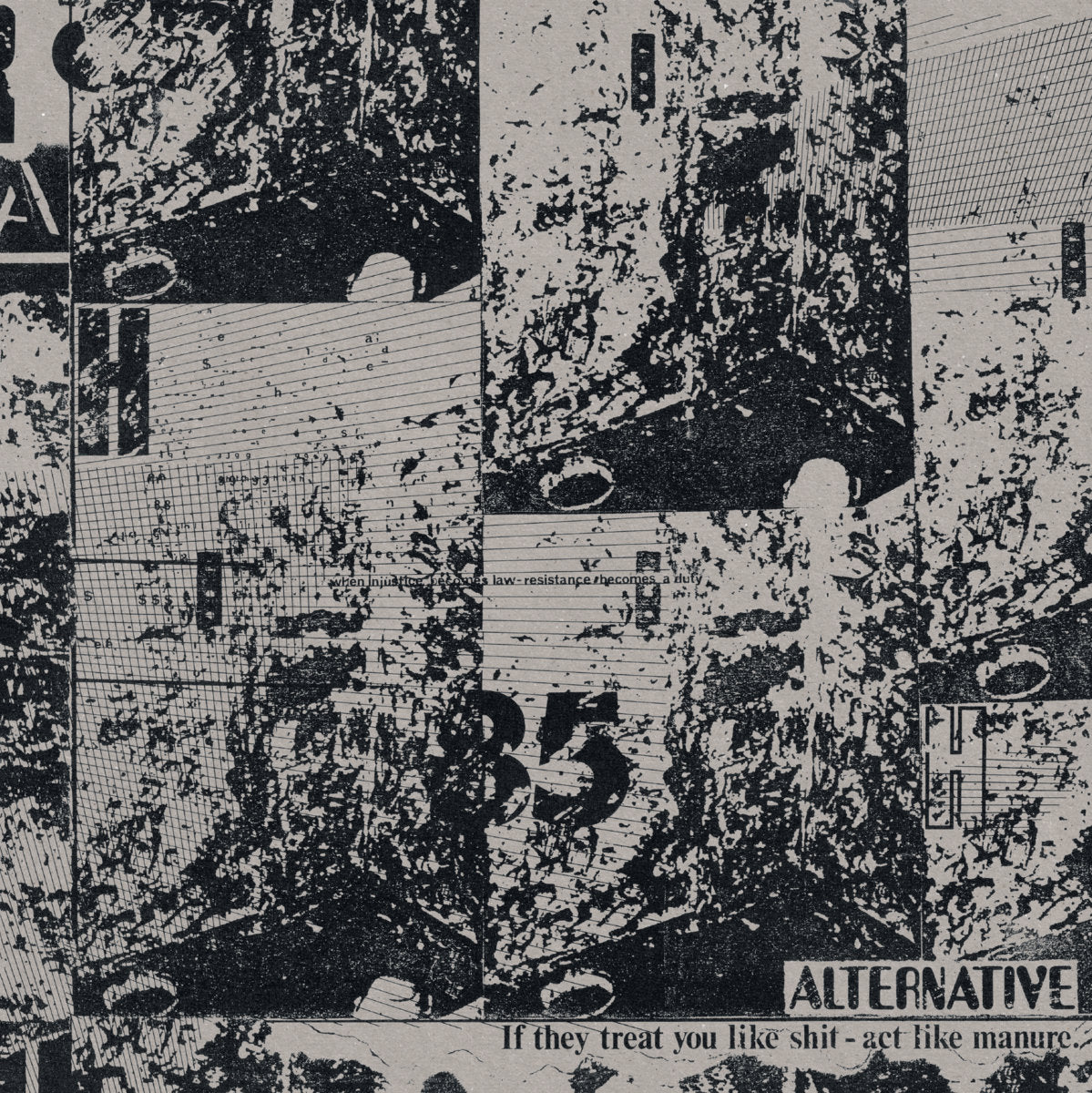 ALTERNATIVE - IF THEY TREAT YOU LIKE SHIT - ACT LIKE MANURE Vinyl LP