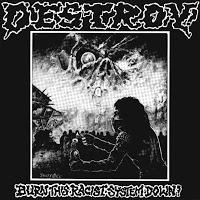 DESTROY - BURN THIS RACIST SYSTEM DOWN Vinyl 7"