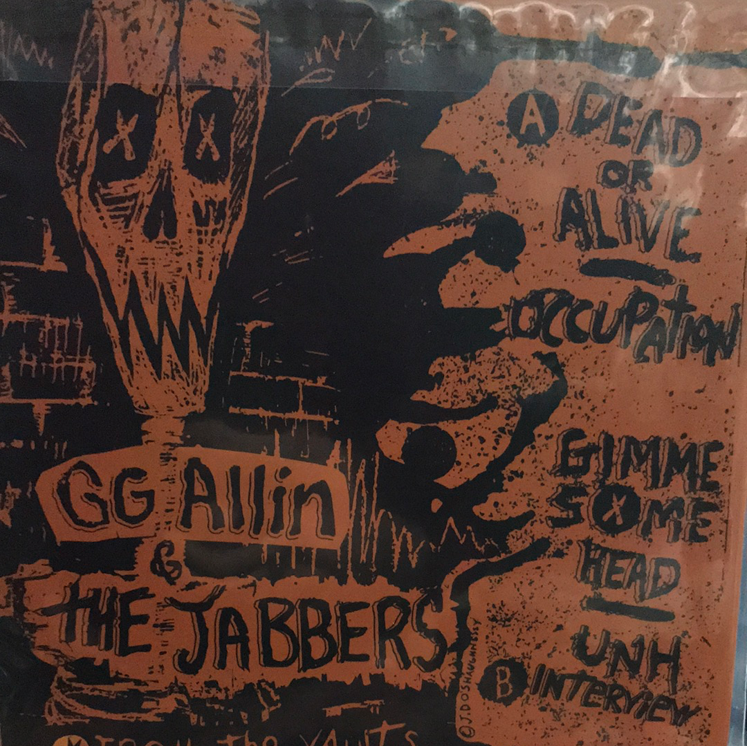 GG ALLIN - GIMME SOME HEAD Vinyl 7"