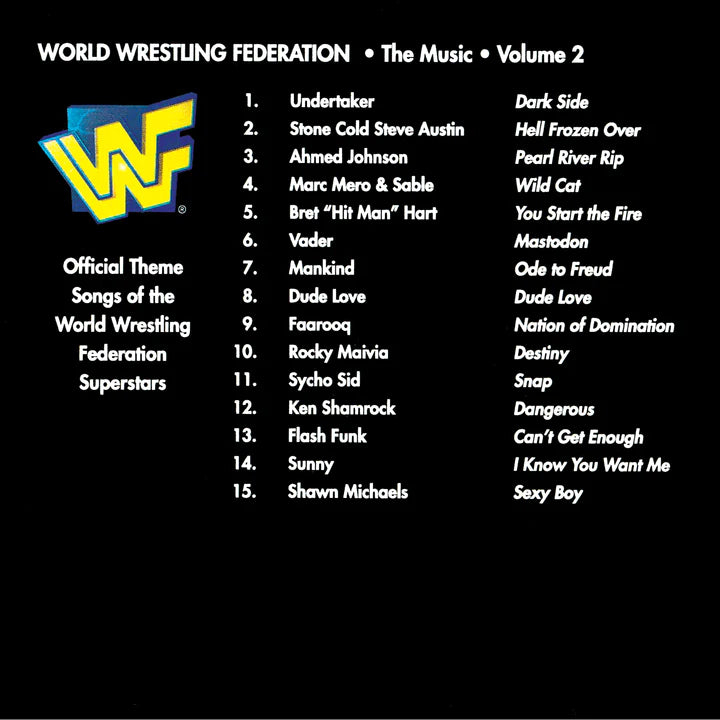 VARIOUS ARTISTS - WWF THE MUSIC VOL. 2 Vinyl LP
